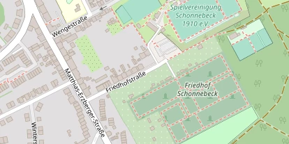 Tennisverein auf Satellitenbild