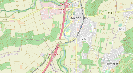 Tennisverein auf Karte