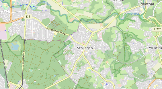 Tennisverein auf Karte