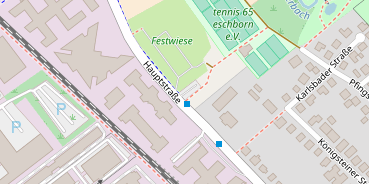 Tennisverein auf Satellitenbild
