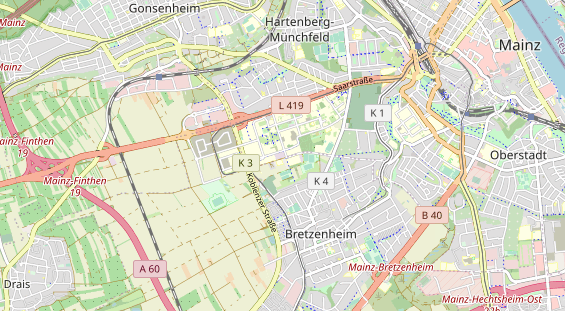 Tennisverein auf Karte