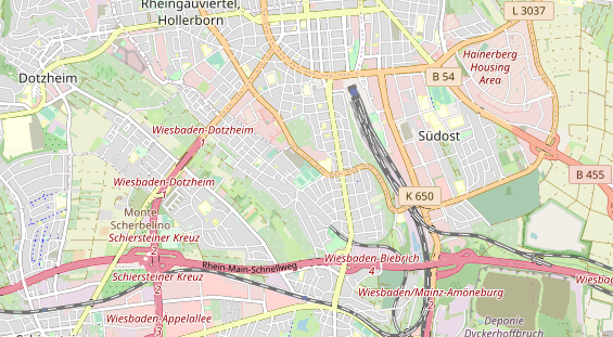 Tennisverein auf Karte