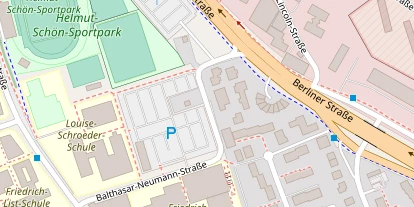 Tennisverein auf Satellitenbild