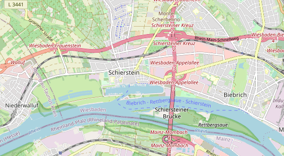 Tennisverein auf Karte