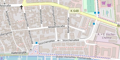 Tennisverein auf Satellitenbild