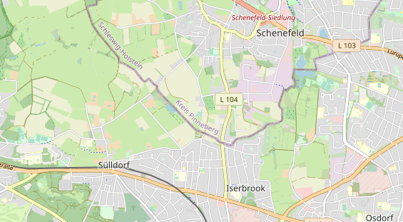 Tennisverein auf Karte