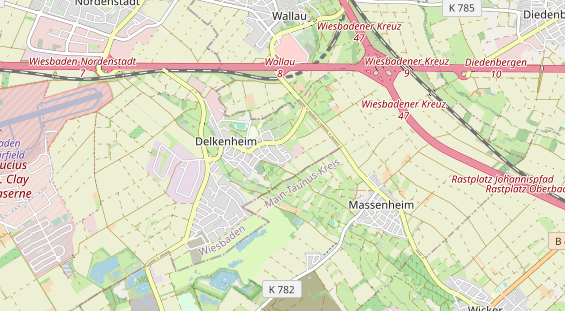 Tennisverein auf Karte