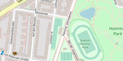 Tennisverein auf Satellitenbild