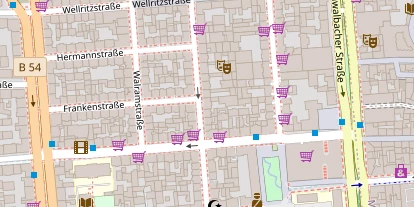 Tennisverein auf Satellitenbild