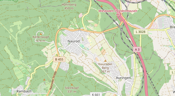 Tennisverein auf Karte