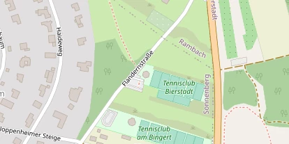 Tennisverein auf Satellitenbild