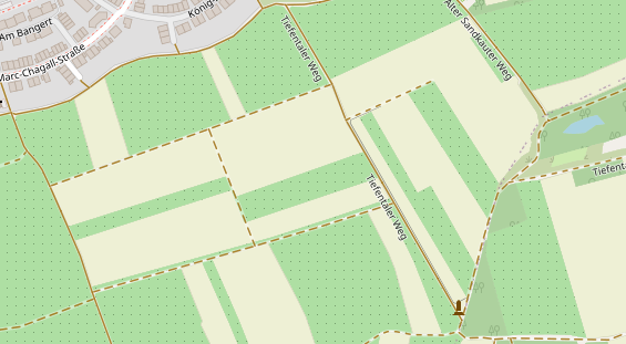 Tennisverein auf Satellitenbild