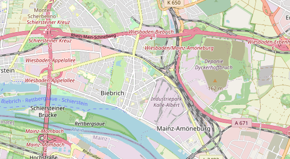 Tennisverein auf Karte