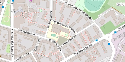 Tennisverein auf Satellitenbild