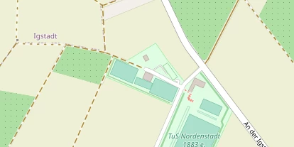 Tennisverein auf Satellitenbild