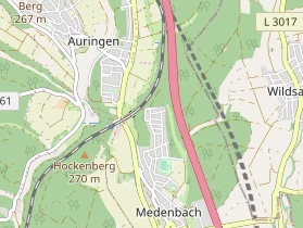 Tennisverein auf Karte