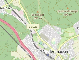 Tennisverein auf Karte