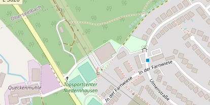 Tennisverein auf Satellitenbild
