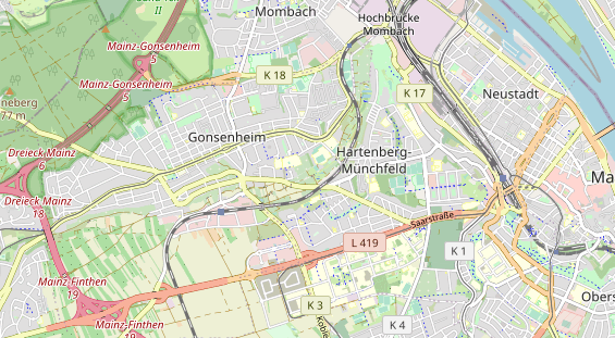 Tennisverein auf Karte