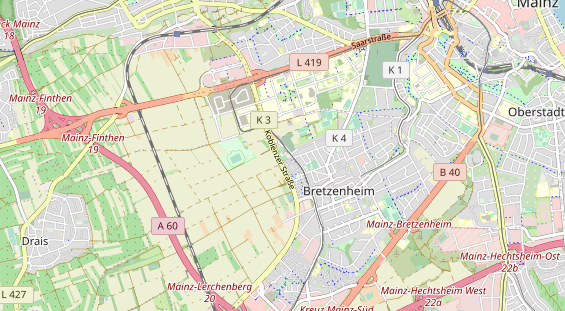 Tennisverein auf Karte