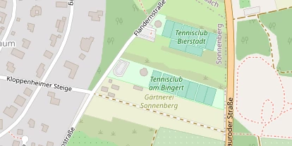 Tennisverein auf Satellitenbild