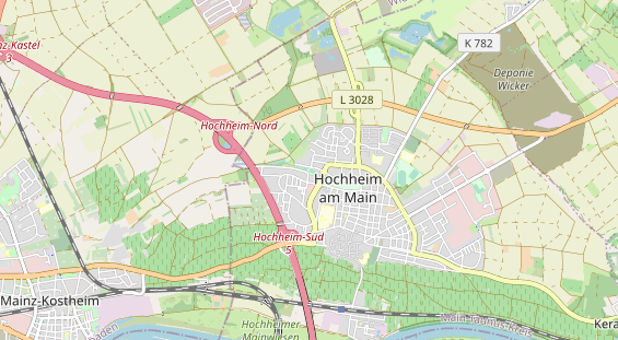 Tennisverein auf Karte