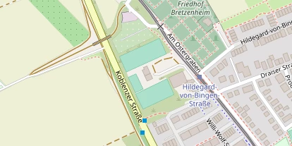 Tennisverein auf Satellitenbild