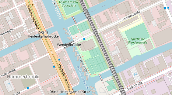 Tennisverein auf Satellitenbild