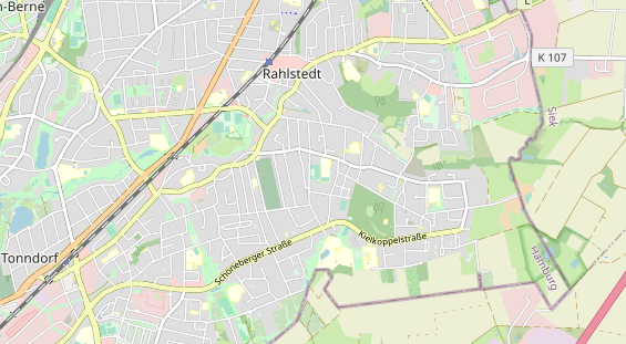 Tennisverein auf Karte