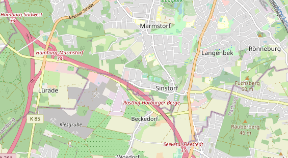 Tennisverein auf Karte