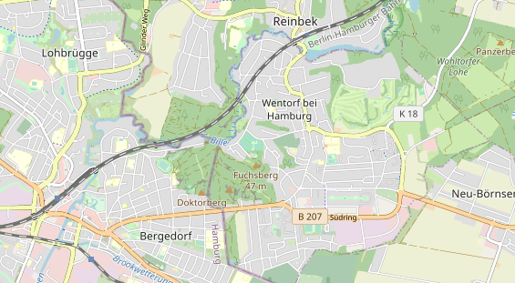 Tennisverein auf Karte