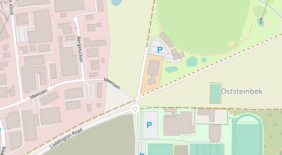 Tennisverein auf Satellitenbild