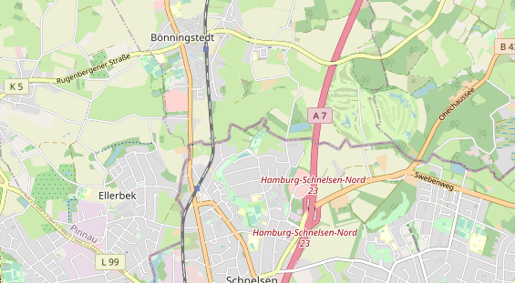 Tennisverein auf Karte