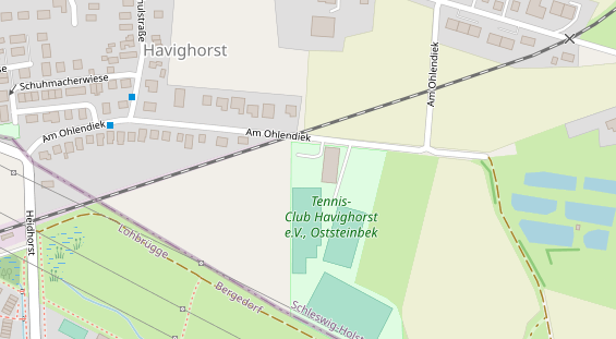 Tennisverein auf Satellitenbild