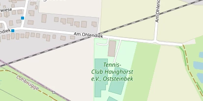 Tennisverein auf Satellitenbild