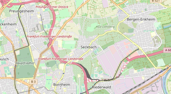 Tennisverein auf Karte