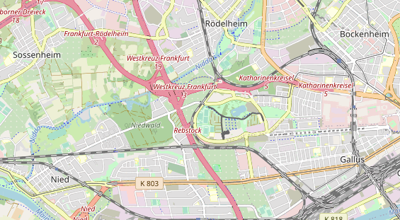 Tennisverein auf Karte