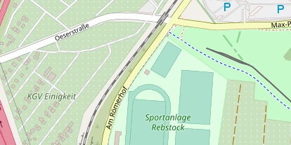 Tennisverein auf Satellitenbild