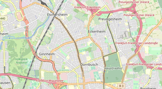 Tennisverein auf Karte