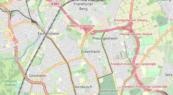 Tennisverein auf Karte