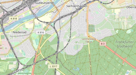 Tennisverein auf Karte