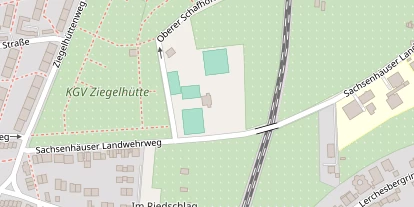 Tennisverein auf Satellitenbild