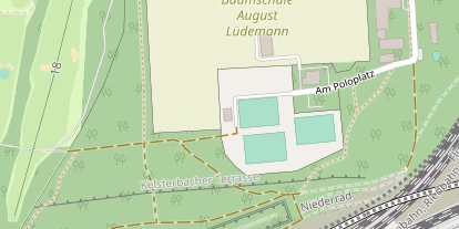 Tennisverein auf Satellitenbild