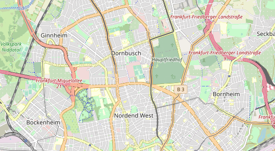 Tennisverein auf Karte