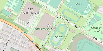 Tennisverein auf Satellitenbild