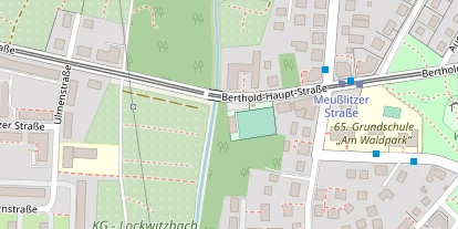 Tennisverein auf Satellitenbild