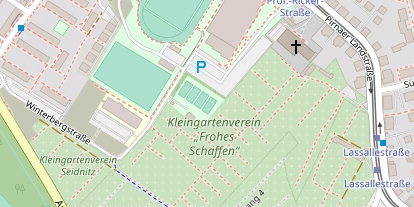 Tennisverein auf Satellitenbild