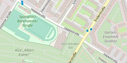 Tennisverein auf Satellitenbild