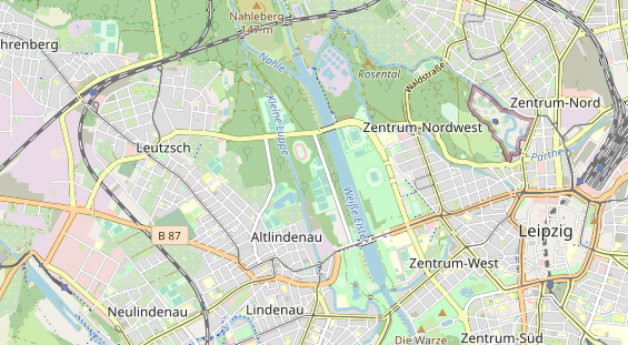 Tennisverein auf Karte