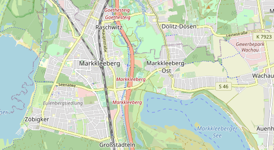 Tennisverein auf Karte